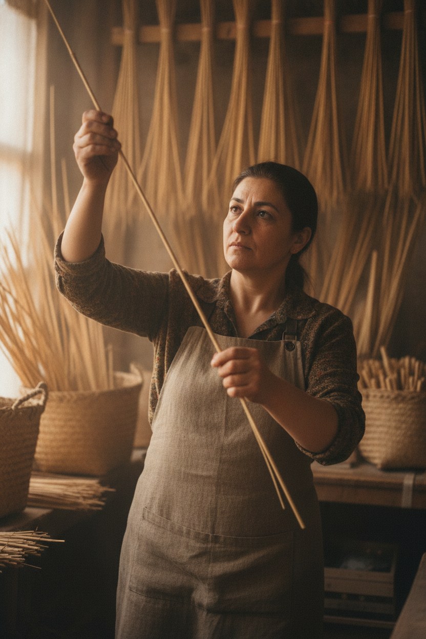 Ayşe Nur Tanrıkulu, kamış seçimi ustası